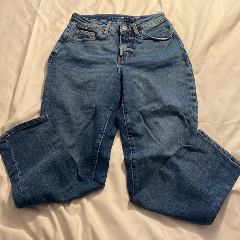 Old Navy Medium Blue OG Straight CURVY FIT Jeans
